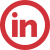 Red LinkedIn icon
